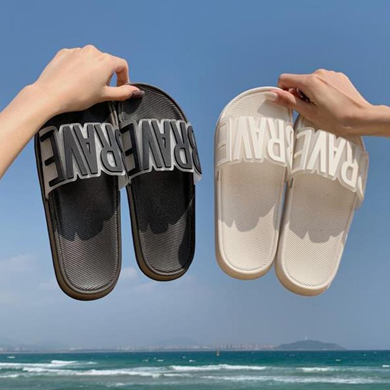 Slippers Female Summer Korean Style Fashion Indoor Home Home Non-slip Bath Sandals Outer Wear Letter Slippers