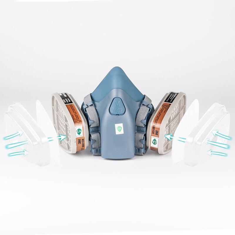 Face Mask Spray Paint Gas Mask Respiratory virus Protection Dust-proof Respirator Mask Filter