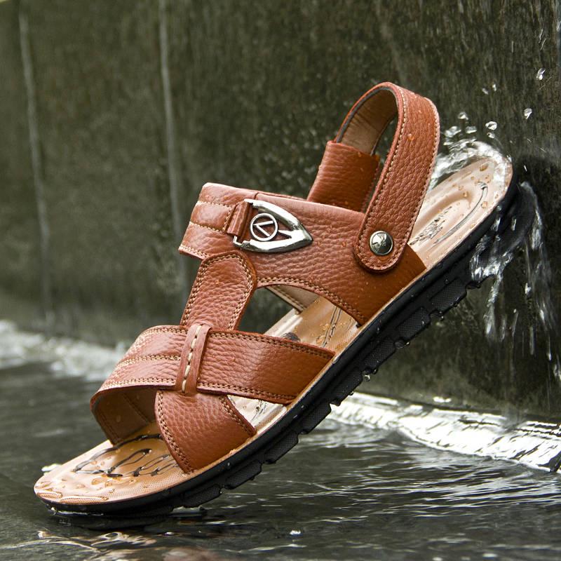 Outdoor Men's Beach Shoes Sandals Men's Fashion Casual Shoes Summer Breathable Non-slip Flip Flop