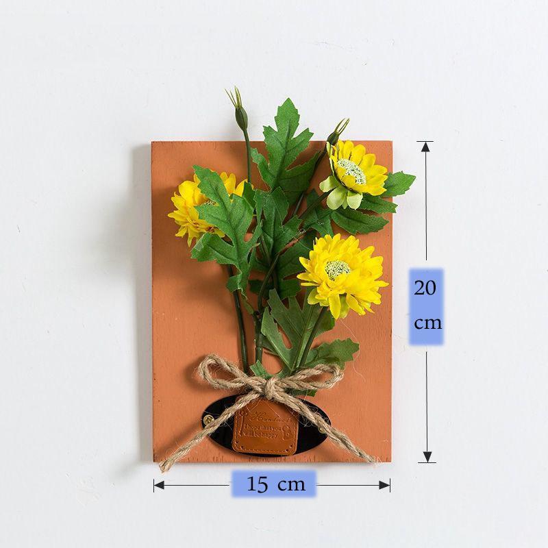 Living Room Wall Decoration Pendant Bedroom Room Wall Decoration Simulation Flower Creative Restaurant Dormitory Wall Decoration