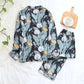 Spring Autumn Pajama Women Long Sleeve Trousers Ladies Sleepwear Suit Simple Casual Loose Pajamas Women's Home Wear