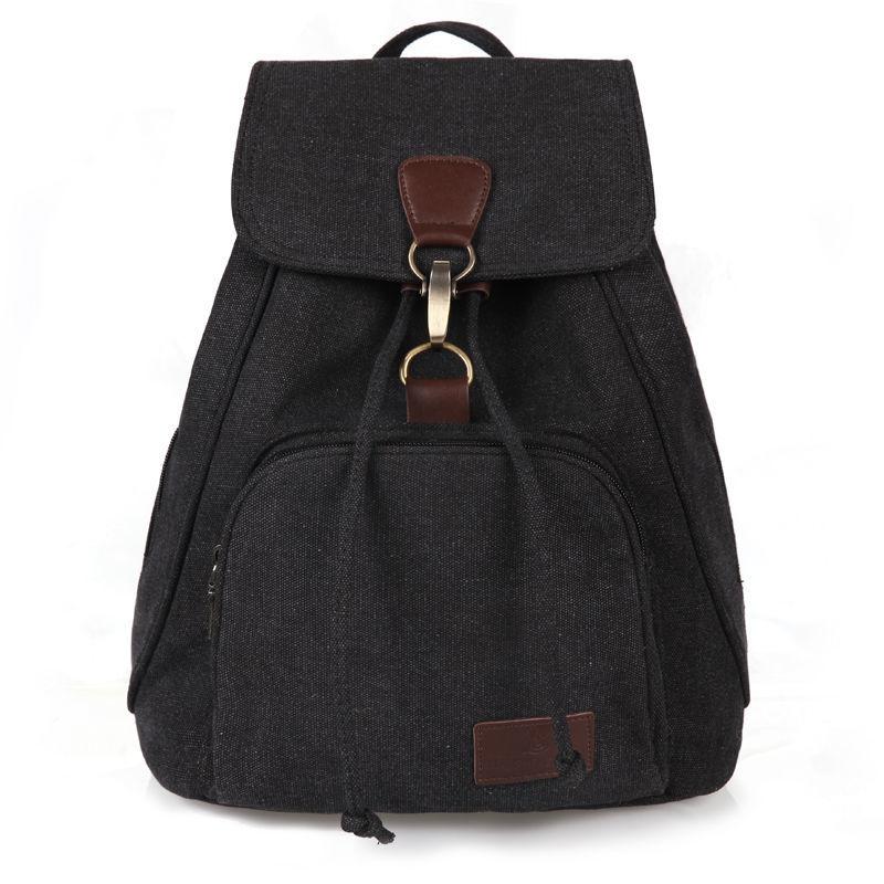 Unisex Backpack Multi-layer Casual Retro Student Computer Bag Travel Canvas High-capacity Schoolbag