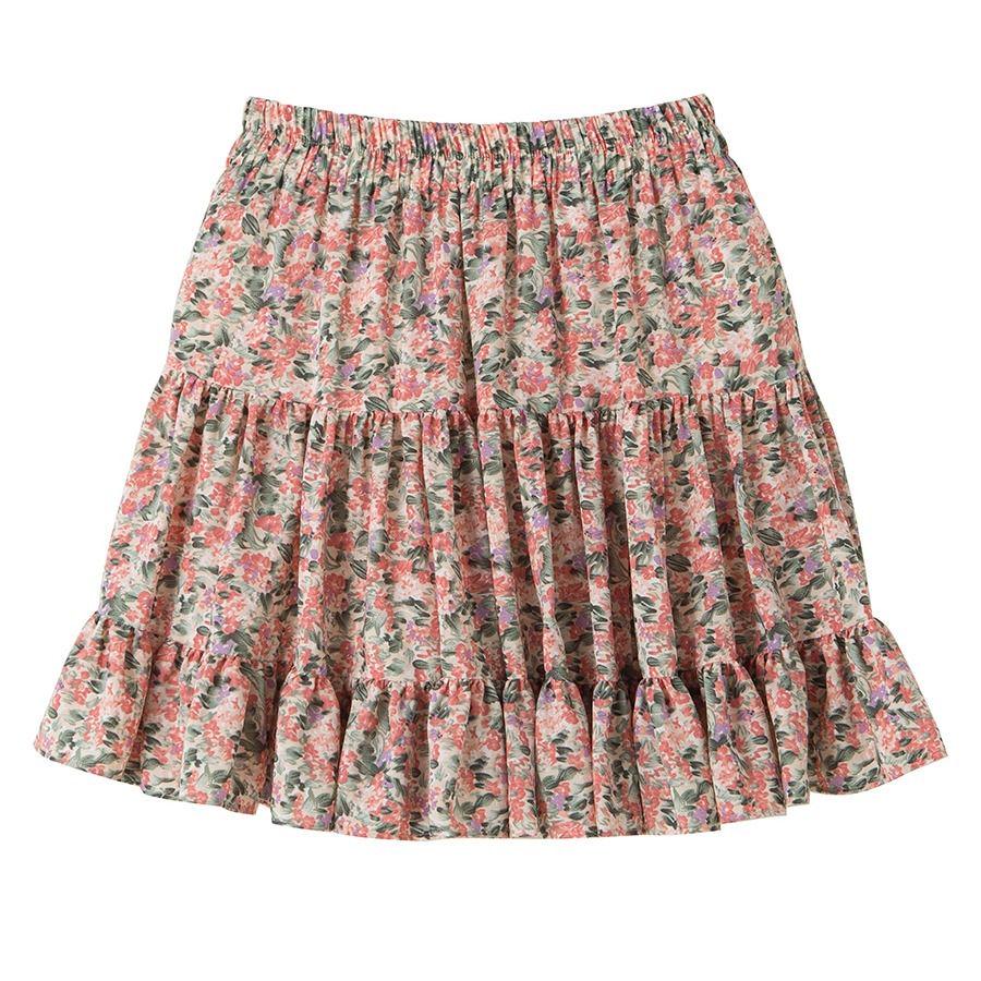 Women's Casual Bohe High Waist Floral Print Skirt A Line Short Mini Summer Beach Skirts Women Skirts