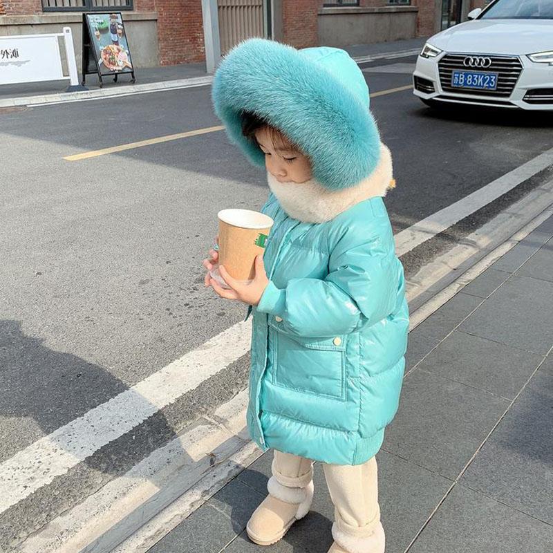 Girls' Winter Padded Coat Padded Coat Mid-length Warm Padded Coat