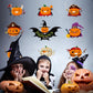 Glass door window stickers Halloween pumpkin lamp wall stickers