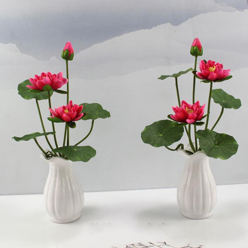 Artificial Lotus Artificial Flowers Decorative Flowers for Home Decoration