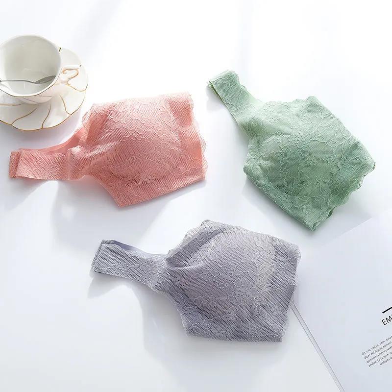 Sexy Lace Sports Breathable Thin Section Anti-sagging Gather No Trace No Steel Ring U-shaped Beautiful Back Women's Underwear Bra