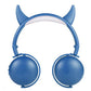 Durable Cartoon Bluetooth 5.0 Headset Wireless Foldable Little devil Cat-ear Antler Stereo headphone