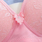 Female Thin Large Size Unwired Bra Side Pull Up Shape Adjustable Breathable Comfort Lightweight Bra