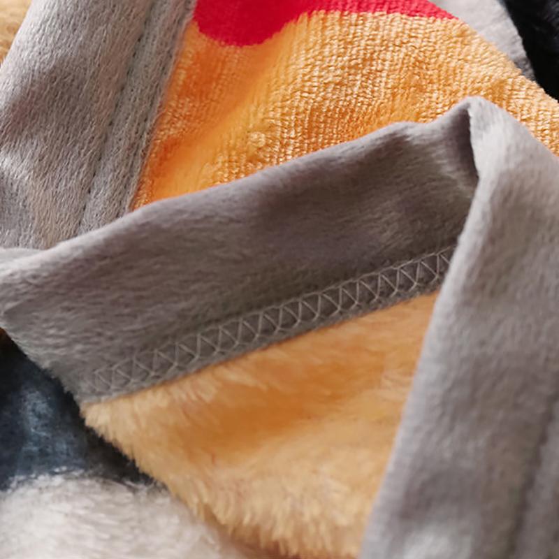 Skin-friendly Thick Summer Blanket Coral Fleece Blanket Flannel Bed Sheet Person Dormitory Student Office Nap Blanket