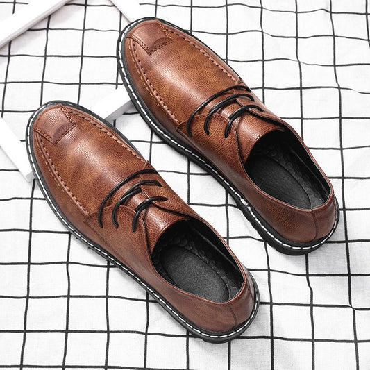 Custom Comfortable Men Pointed Toe Dress Shoes Genuine Low Leather Men's Wedding Shoes Loafers