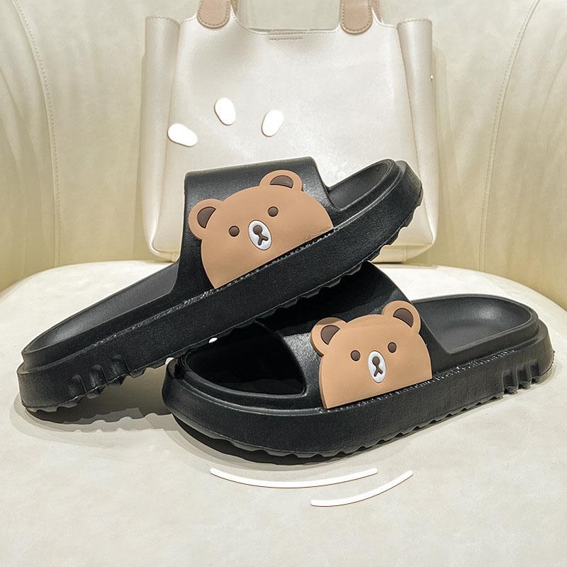 Cute Slippers Men Summer Cartoon Rabbit Home Couple Slippers Bathroom Non-slip Home Sandals Women Summer Outdoor Wear