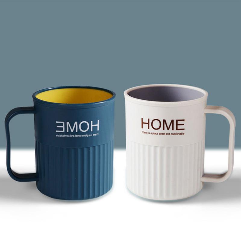 Toothbrush Cup Household Simple Mouthwash Tooth Tank Couple Toothbrush Tooth Bucket Wash Cup Toilet Tooth Set Ins Wind Cup