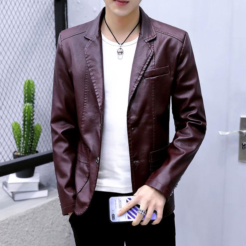 Plus Size Mens Leather Jackets Fall Winter Coat Men Faux Coats Biker Motorcycle Male Jacket Tops