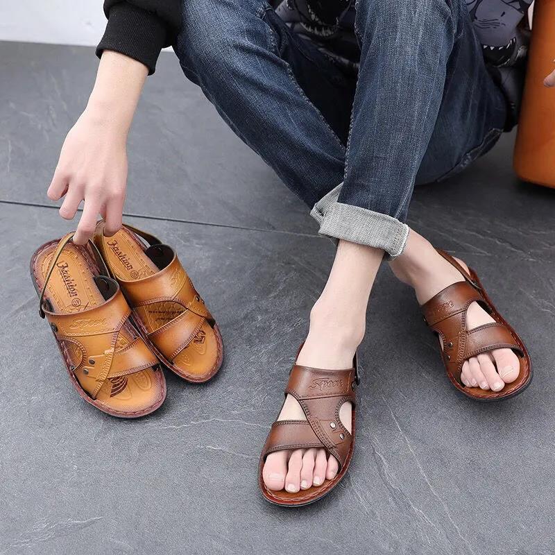 Summer Waterproof Non-slip Sandals Men's Soft Bottom Wear-resistant Sandals Breathable Sandals