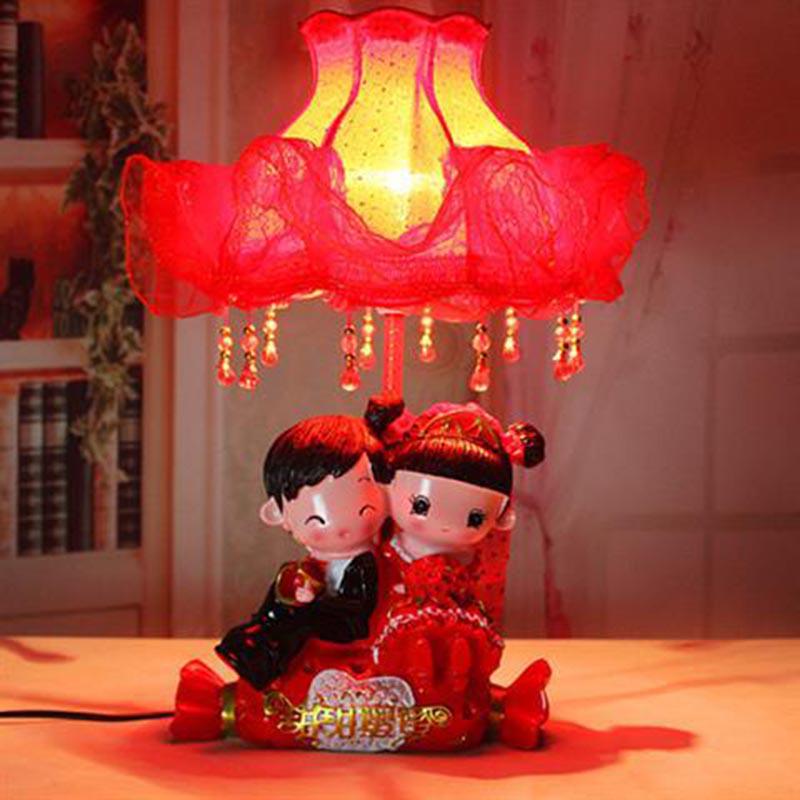 Chinese Style LED Bedroom Crystal Table Lamp Bed Lamp Modern  Light Switch Table Lamps Living Room