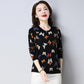 Plus Size Spring, Autumn and Winter Butterfly Print Sweater Cashmere Knit Bottoming Sweater Vintage Slim Warm Woolen Sweater Jumper Outwear