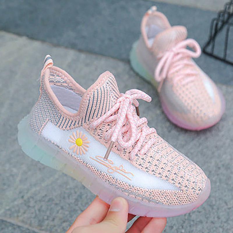 Unisex Children's Sports Shoes Children's Non-slip Coconut Shoes Comfortable and Lightweight Sports Running Shoes Breathable Schoolgirl Net Shoes