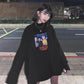 Fall Oversize Long Sleeve T-Shirt Printed Bottoms for Men and Women
