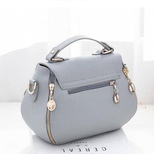 Crossbody Body Women Leather Anti-theft Waterproof Multi-pocket Drip Buckle Handbag Shoulder Bag