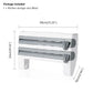 Plastic Wrap Tin Foil Cutter Organizer Kitchen Storage Rack Paper Roll Holder