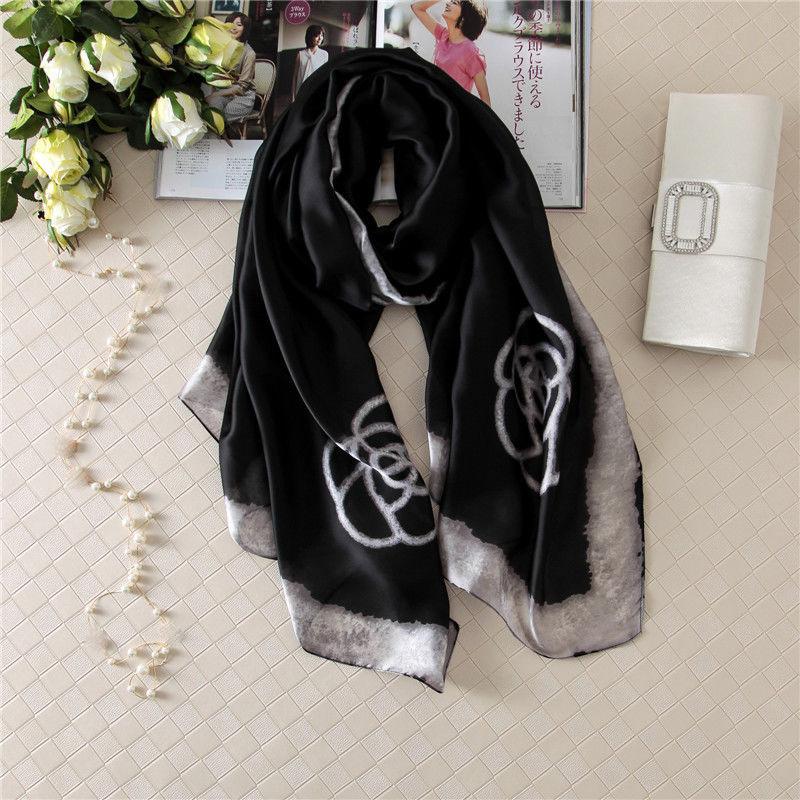 Women's Silk Scarves, Women's Ever-changing Scarves Long Warm Silk Scarves All-match Shawls In Autumn and Winter Women's Summer Sunscreen Shawls
