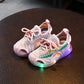 Baby toddler shoes 1-5 years old light sports shoes flying woven shoes children's soft bottom