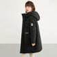 Down Jacket Women's Mid-length High-end Tooling Large Pockets Loose Thickened Coat Winter Warm Drop-shoulder Cotton Clothes Casual Outdoor Jacket