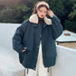 Winter All-match Cotton Jacket Women Thick Loose Lamb Wool Coat Tooling Cotton Coat