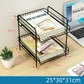 Desktop Storage Shelf Desk Bookshelf Bedside Bay Window Shelf Office Desk Iron Art Layered Finishing Rack