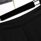Women's Black-and-white Stitching Color Suit Loose Cover Meat Was Thin Trousers Long Sleeve Two-piece Suit Temperament Lady Style