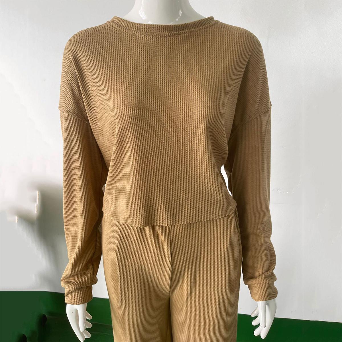 Women Elegant Solid Sets for Women Warm Hoodie Sweatshirts and Long Pant Fashion Two Piece Sets Ladies Sweatshirt Suits