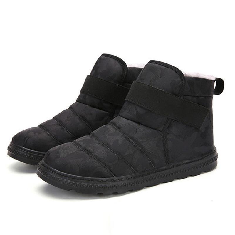 Winter Waterproof Warm Snow Boots Men and Women Cotton Shoes Warm Large Size Flat Heel Boots