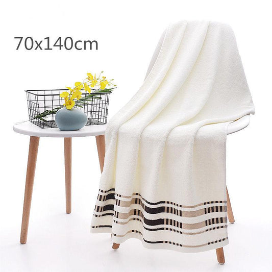 140X70cm Bath Towel Pure Cotton Household High-end Thickening Large Non-shedding Towel Absorbent and Strong Fabric Soft and Easy To Carry