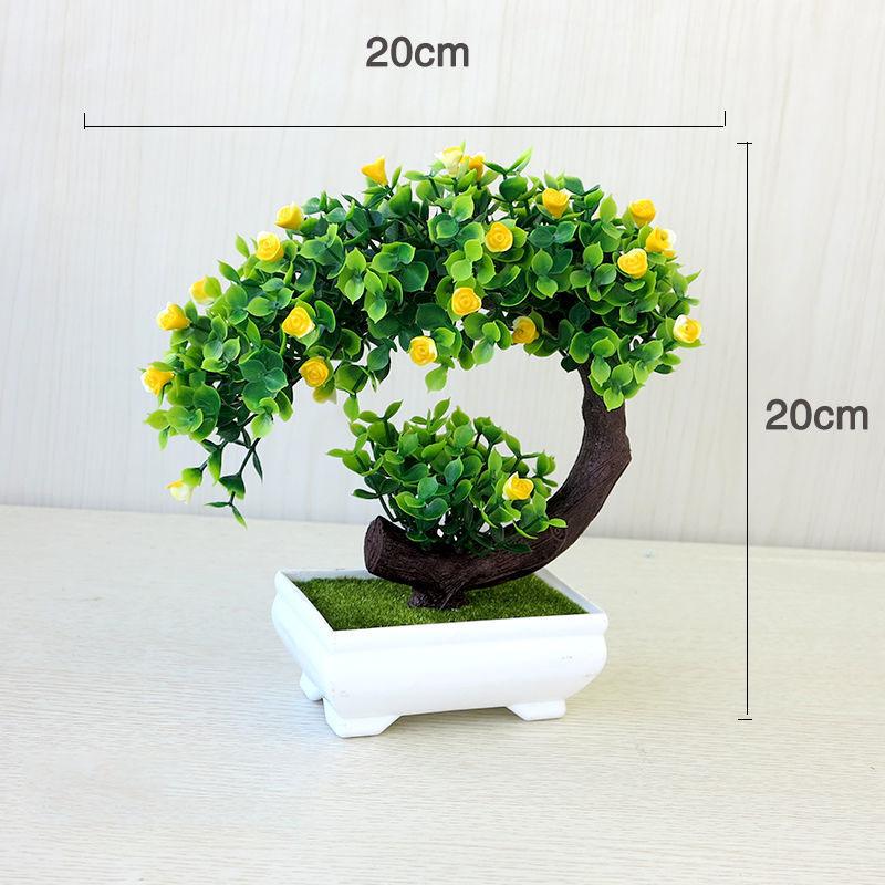 Arrangement Potted Plant Simulation Flower Set Bonsai Cabinet Decoration Decoration Fake Flower Potted Plant Decoration Living Room Bedroom Flower