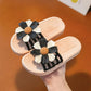 Girl's Summer Slippers Girl's Soft Sole Anti-slip Slippers Indoor Flower Decoration Shower Casual Light Flat Slippers