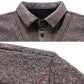 Fashion Spring Autumn Cotton Thick Men Polo Shirt Long Sleeve Warm Clothes Striped Tops Casual Polo Shirts Male
