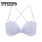 Sexy Lace Push Up Bra Lingerie Bralette 3/4 Cup Wire Free Brassiere Fashion Soft Underwear Set