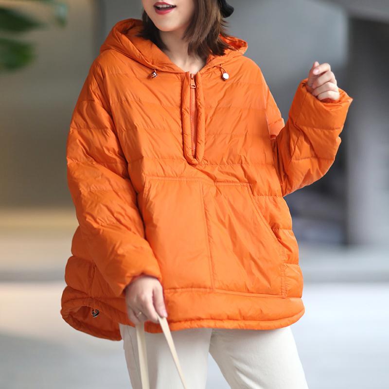 Korean Irregular Hooded Parkas Pullover Cotton Coat Winter 2022 Loose Comfortable