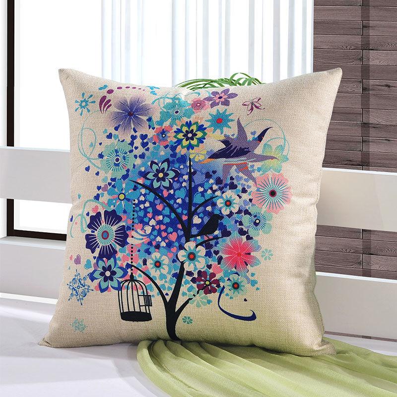 Linen Style Pillow Cushion Sofa Cushion Office Cushion Bedside Backrest Waist Cushion Core Car Pillow