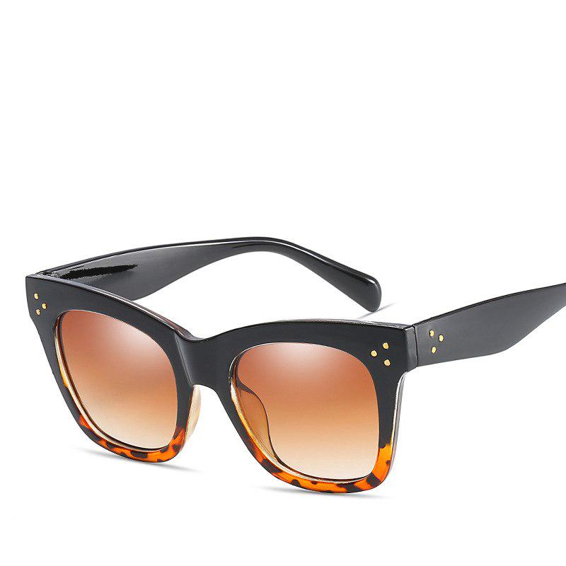 WTEMPO , Fashion Sunglasses Women Vintage Brand Design Square Luxury Sun glasses Big Frame Shades