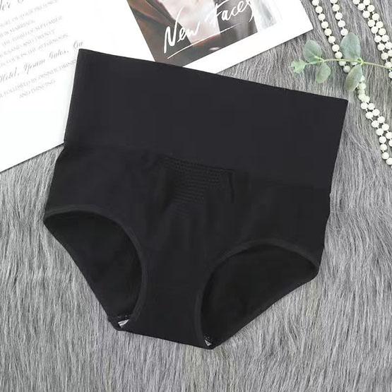 5Pcs/Set Women's High Waist Seamless Cotton Underpants Female All-match Solid Color Large Size Causal Soft Briefs