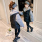 Girls' Warm Cotton Coat Thick Stitching Winter Padded Jacket Windproof Hooded Cotton Jacket