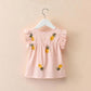 Girls' T-shirts Summer Clothes Girls Half Sleeves Children's Clothes Western Style Children's Shirts Cotton Tops