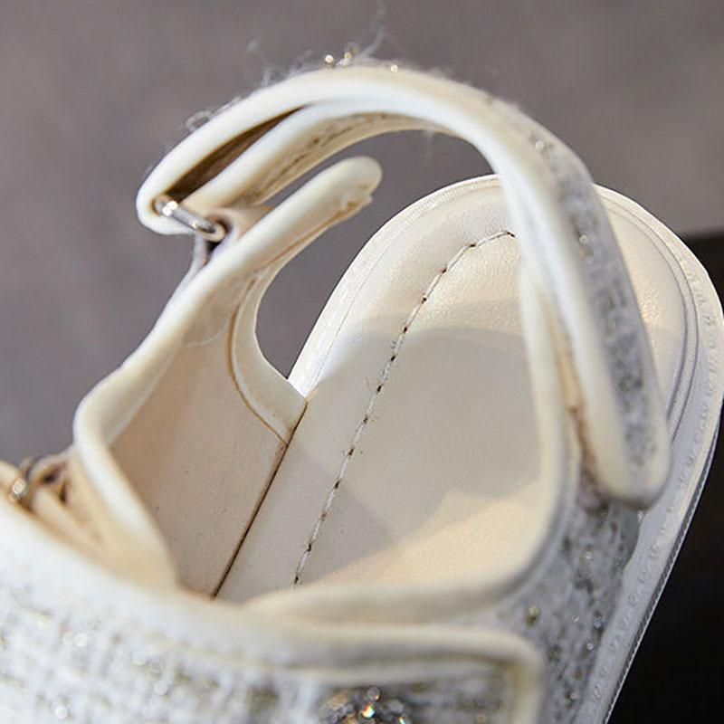 Summer Thick-soled Sandals Women's Outer Wear Flat Denim Velcro Sports Sandals