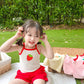 Summer Kids Cute Printing Vest Sleeveless Tops Korean Style Slash Neck Slim Camisole for Children Girls