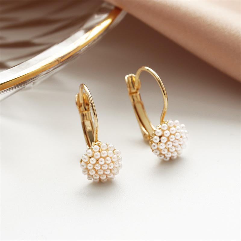 Jewelry Fashion Earrings Cute Hypoallergenic Millet Pearl Stud Earrings