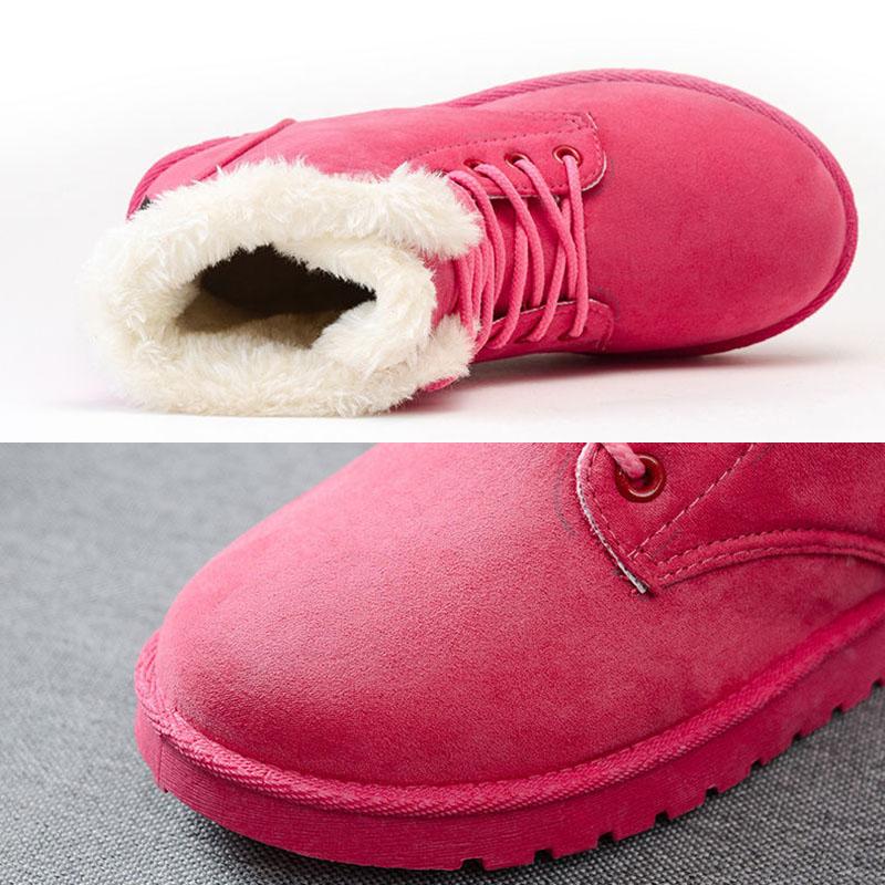 Snow Boots Thick Winter Plus Velvet Martin Boots Female Short Boots Martin Boots Short Tube Plus Velvet Boots Waterproof and Non-slip