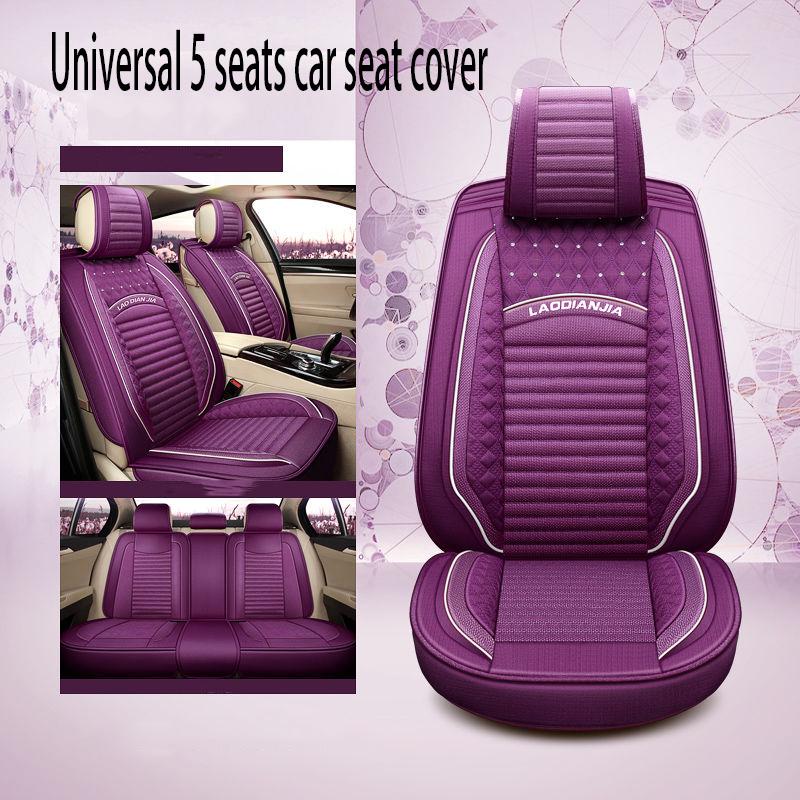 Car Seat Cover Universal 5 set Auto Seat Cushion Leather 5 seats Universal Car seat cover Waterproof