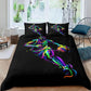3D Print Character Football Trunk Bedding Is Set of Set of Pillow Sets of Home Supplies Bed Three-piece